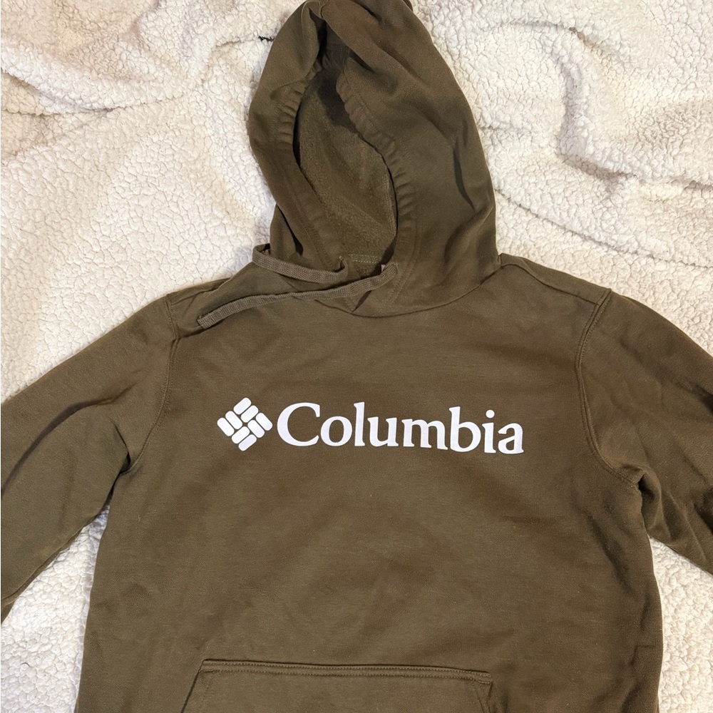 Columbia Men's Olive Hoodie Sweater